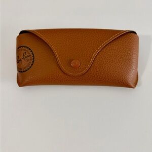 Ray-Ban Brown Leather Eyewear Case